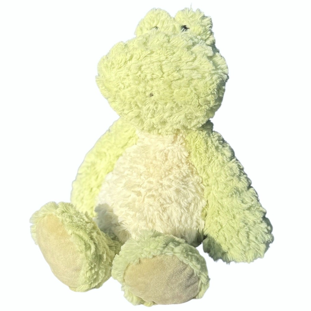 Nat & Jules Mellow Fellows Frog Fritter Plush Toy 14" Soft Stuffed‎ Animal Green